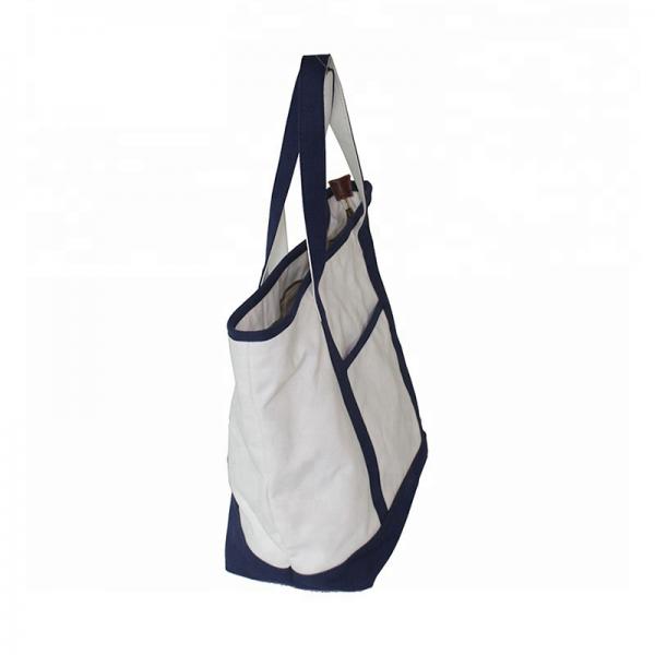Large heavy canvas deluxe shopping tote bags